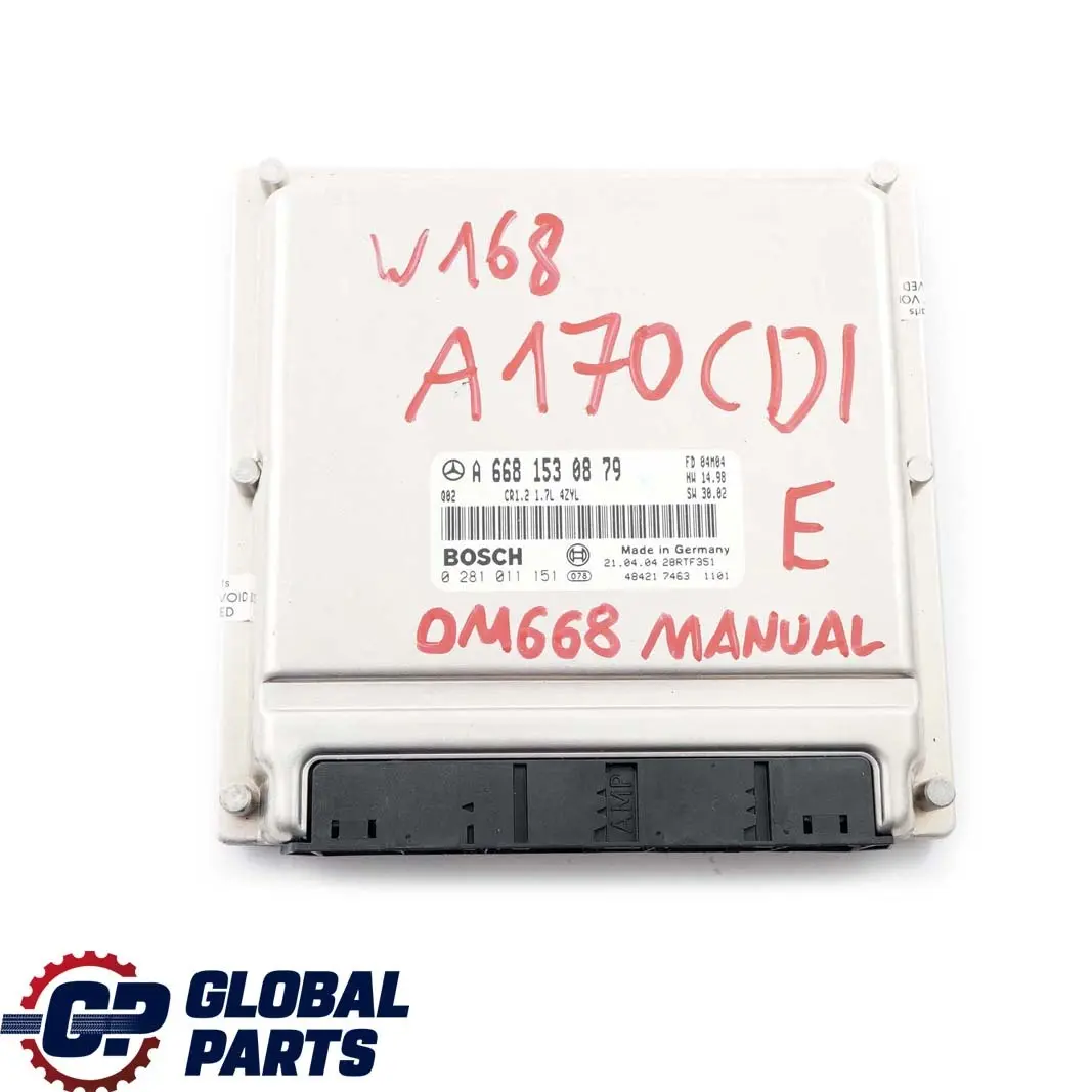  Mercedes-Benz W168 A 170 CDI Motor Motorsteuergerät Steuergerät - SKU A6681530879 - Teilenummer A6681530879