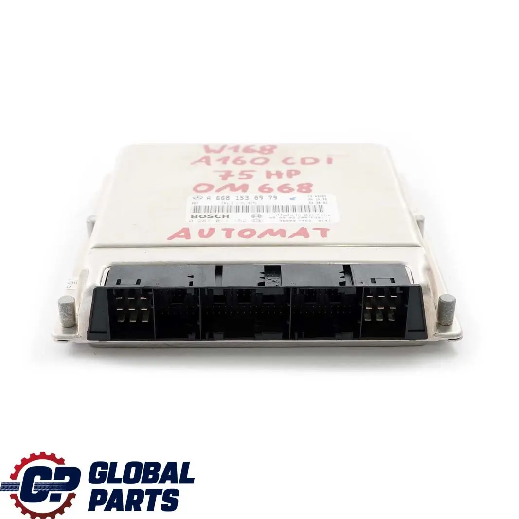 OM668 Módulo De Control Del Motor para Mercedes W168 A 160 CDI con número de pieza A6681530979 Mercedes W168 A 160 CDI OM668 Módulo De Control Del Motor - SKU A6681530979 - Número de pieza A6681530979