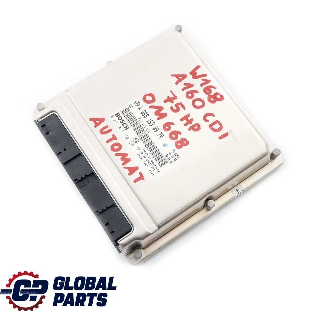 OM668 Module De Contrôle Moteur pour Mercedes W168 A 160 CDI à propos du numéro de pièce A6681530979 Mercedes W168 A 160 CDI OM668 Module De Contrôle Moteur - SKU A6681530979 - Numéro de pièce A6681530979