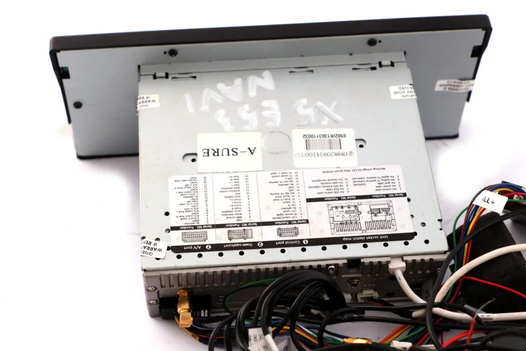 Onboard Navigation Navi Infotainment System Monitor Screen to BMW X5 Series E53 with Part number ACS-8982M BMW X5 Series E53 Onboard Navigation Navi Infotainment System Monitor Screen - SKU ACS-8982M - Part number ACS-8982M