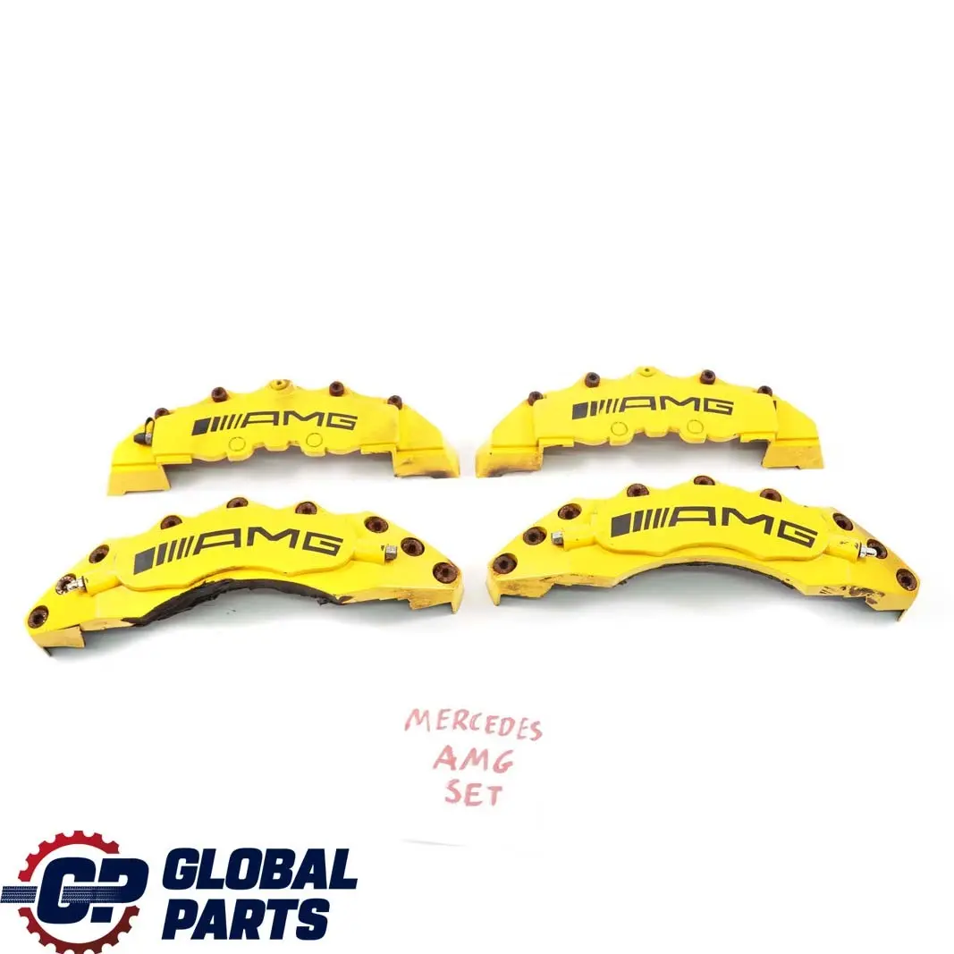 Mercedes-Benz C-Class W204 AMG Front Rear Brake Caliper Cover Kit Set Yellow to with Part number AMG Brake Calipers Mercedes-Benz C-Class W204 AMG Front Rear Brake Caliper Cover Kit Set Yellow - SKU AMG Brake Calipers - Part number AMG Brake Calipers