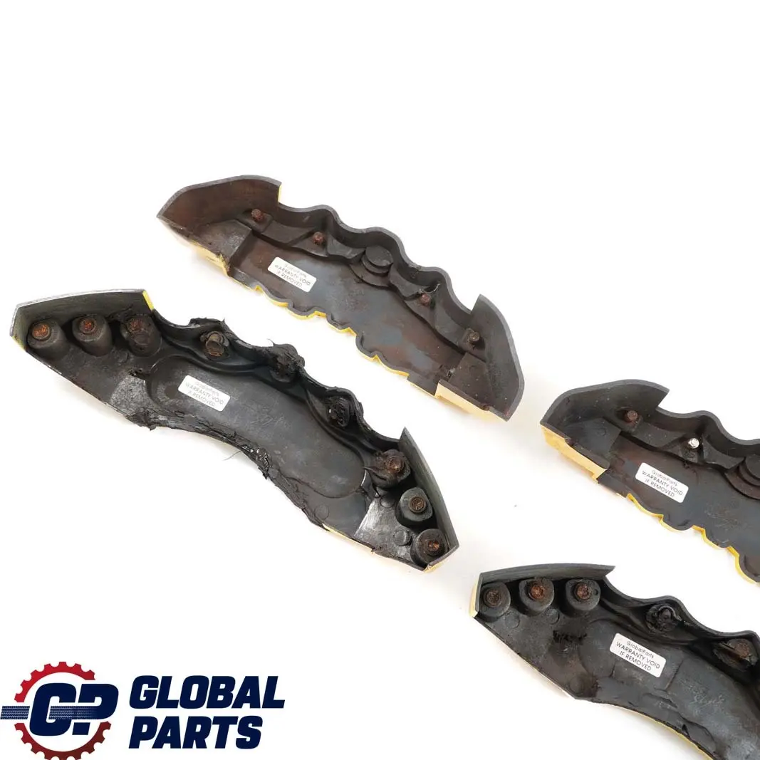 Mercedes-Benz C-Class W204 AMG Front Rear Brake Caliper Cover Kit Set Yellow  - SKU AMG Brake Calipers - Part number AMG Brake Calipers