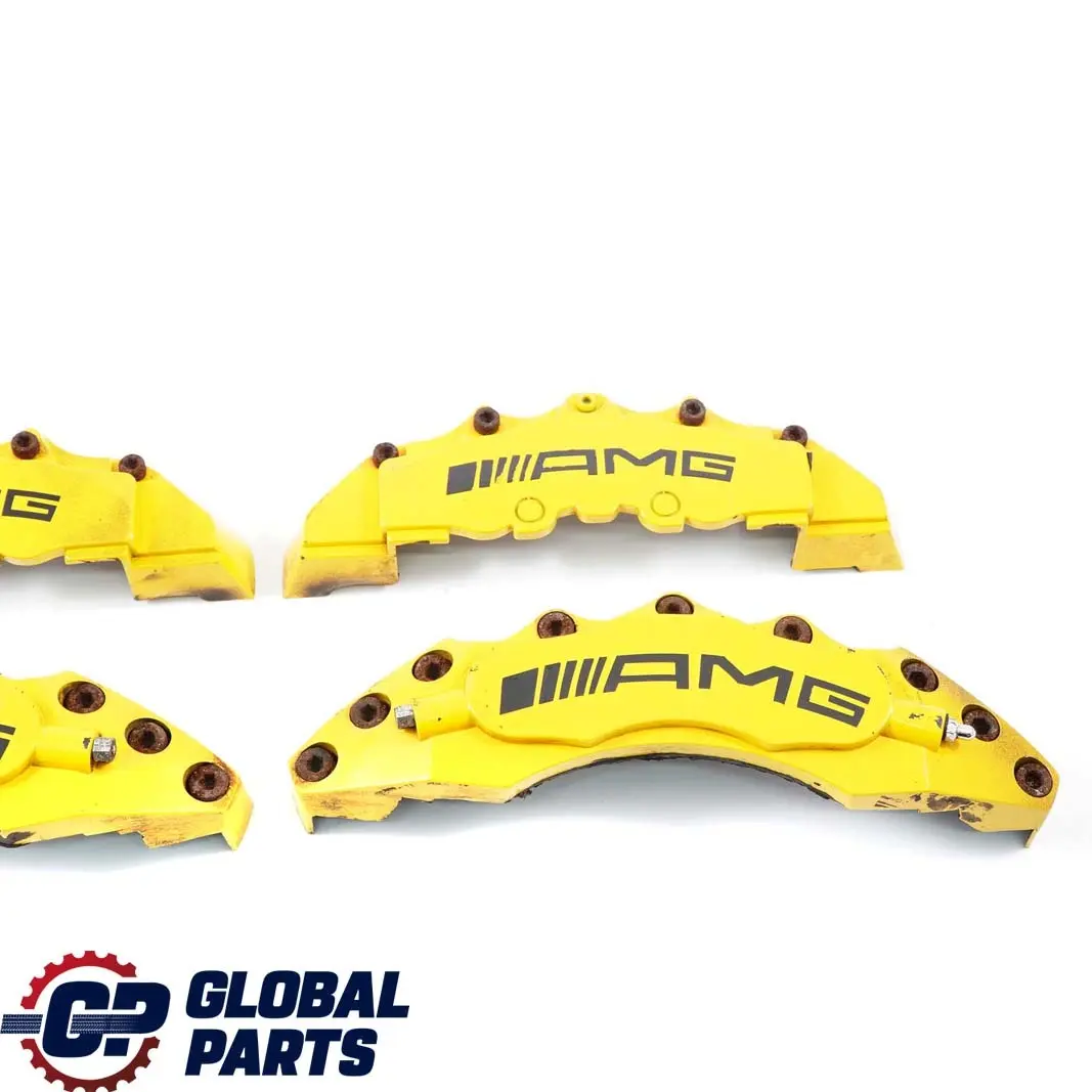  Mercedes-Benz C-Class W204 AMG Bremssattel Abdeckung Set Vorne Hinten Gelb - SKU AMG Brake Calipers - Teilenummer AMG Brake Calipers