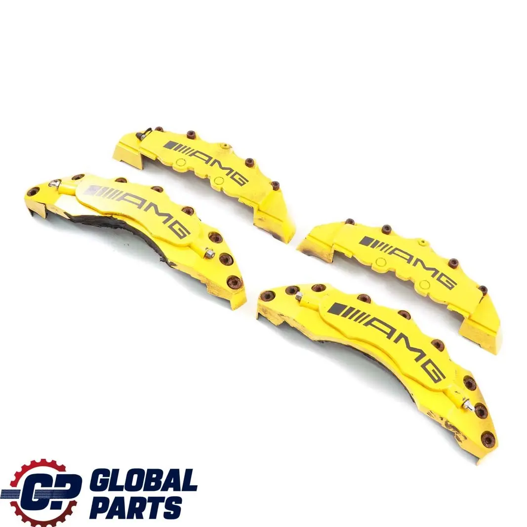 Mercedes-Benz C-Class W204 AMG Front Rear Brake Caliper Cover Kit Set Yellow  - SKU AMG Brake Calipers - Part number AMG Brake Calipers