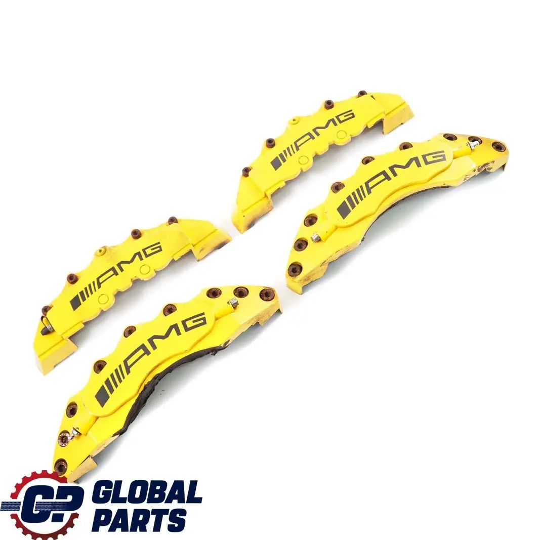 Mercedes-Benz C-Class W204 AMG Front Rear Brake Caliper Cover Kit Set Yellow  - SKU AMG Brake Calipers - Part number AMG Brake Calipers
