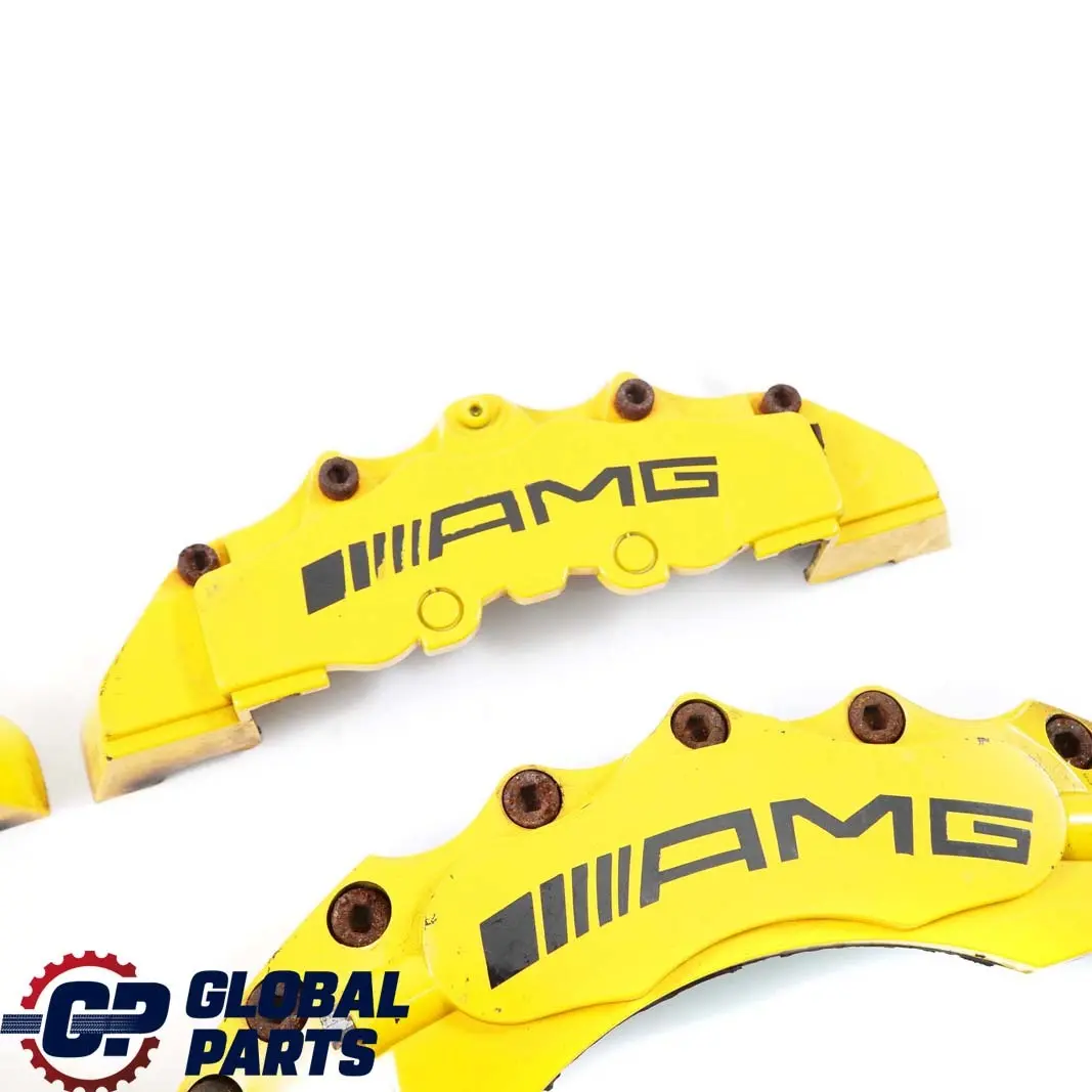 Mercedes-Benz C-Class W204 AMG Front Rear Brake Caliper Cover Kit Set Yellow  - SKU AMG Brake Calipers - Part number AMG Brake Calipers