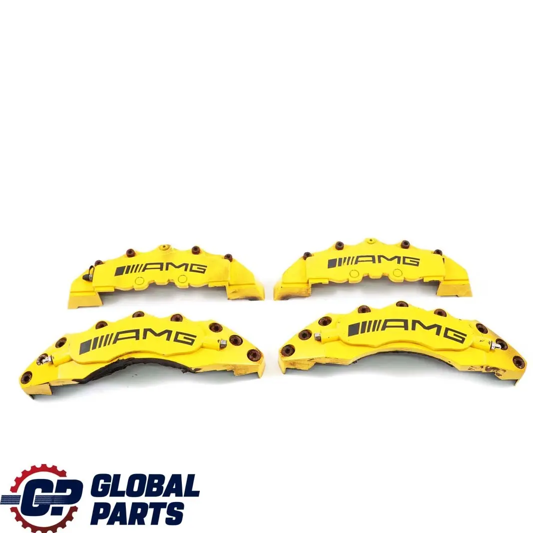 Mercedes-Benz C-Class W204 AMG Front Rear Brake Caliper Cover Kit Set Yellow  - SKU AMG Brake Calipers - Part number AMG Brake Calipers