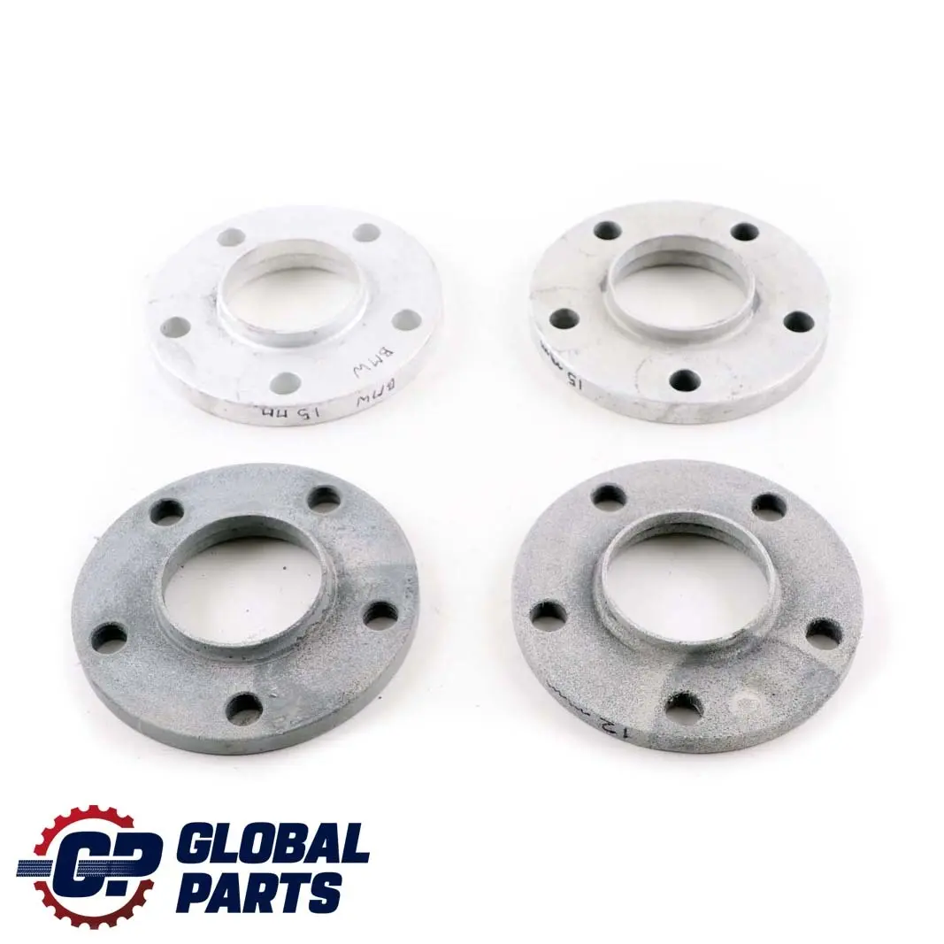BMW 1 3 5 Series E60 E81 E87 E90 E92 Wheel Spacers Distance Set 2x12mm 2x15mm - SKU BMW Distance Set - Part number BMW Distance Set