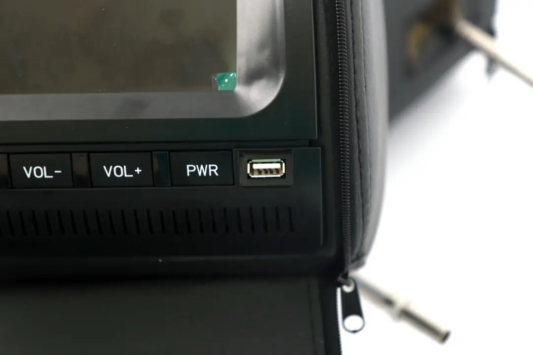 BMW Universal Leather Headrest 8,5" Screens DVD USB Interface - SKU BMW Universal Leather Headrest 85 Screen - Part number Does Not Apply