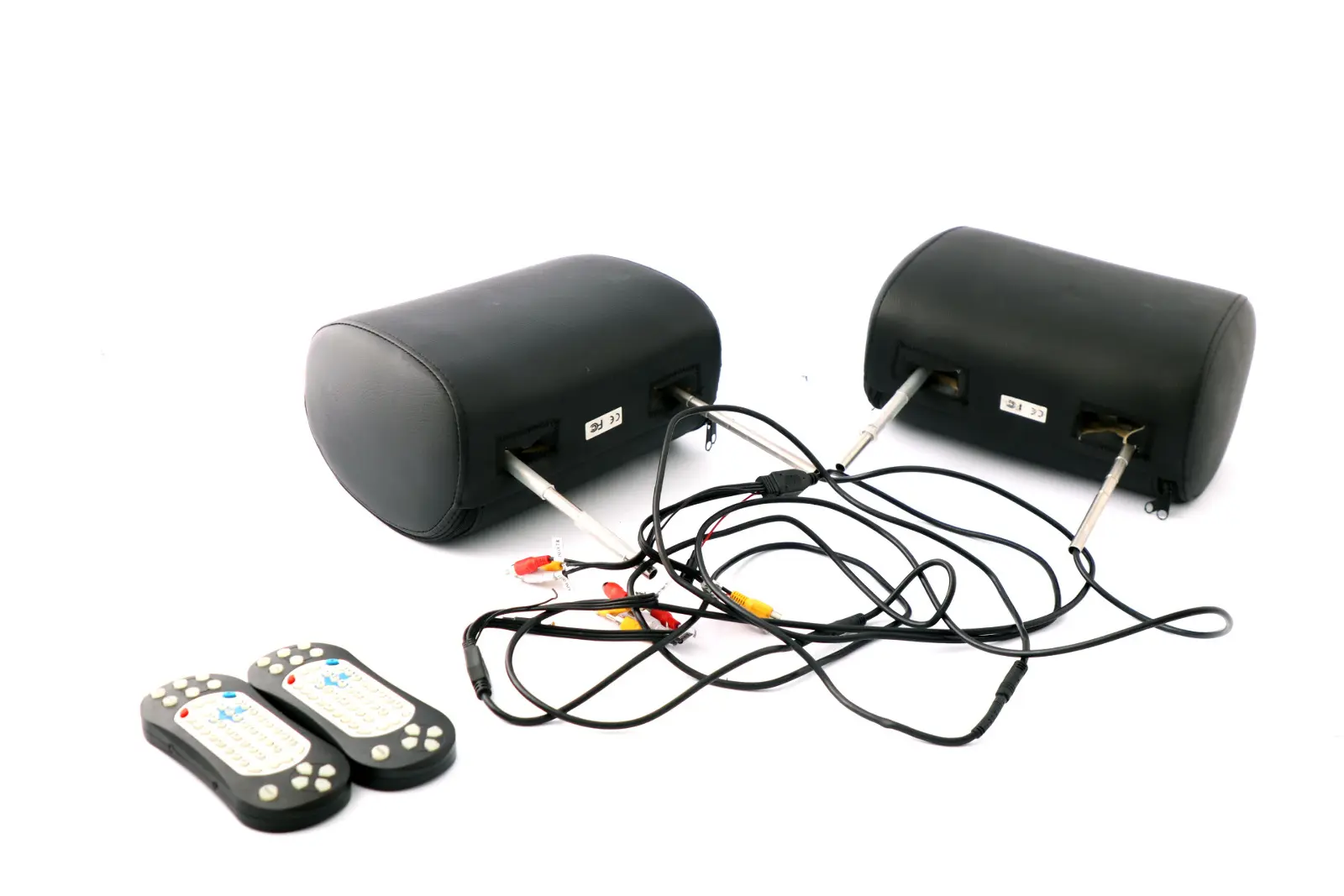 BMW Universal Leather Headrest 8,5" Screens DVD USB Interface