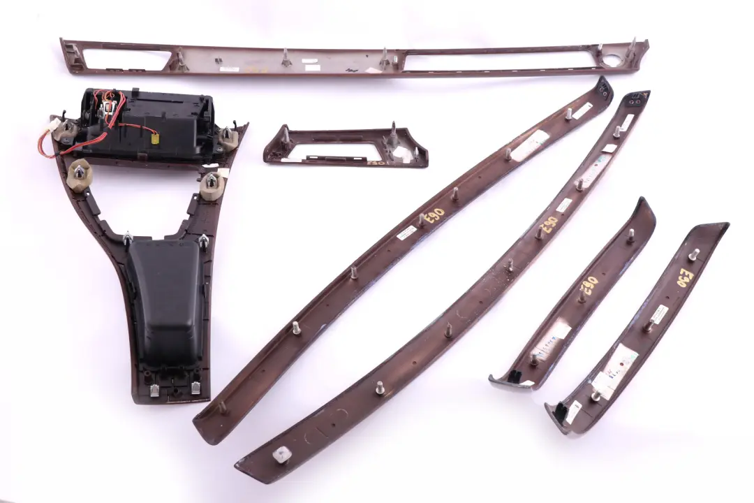 Complete Interior Trim Set Dash Dashboard Poplar Woodgrain to BMW 3 Series E90 E91 with Part number 6952725 BMW 3 Series E90 E91 Complete Interior Trim Set Dash Dashboard Poplar Woodgrain - SKU rhd-6952725 - Part number 6952725