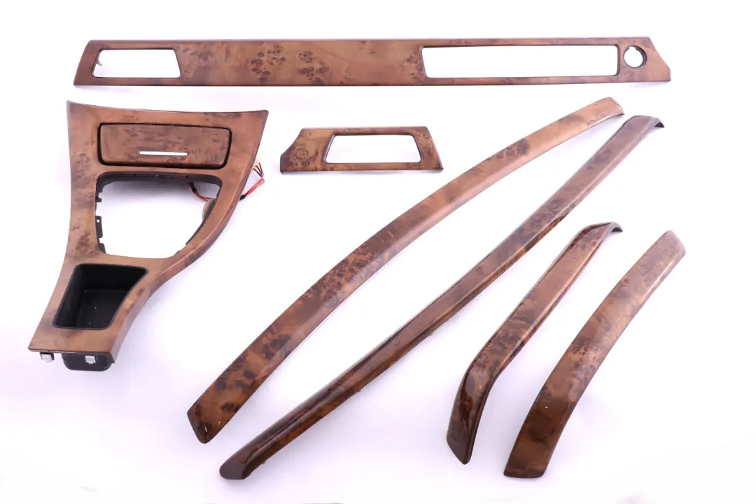 BMW 3 Series E90 E91 Complete Interior Trim Set Dash Dashboard Poplar Woodgrain - SKU rhd-6952725 - Part number 6952725