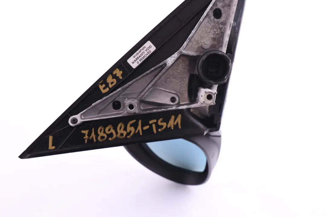 Heated Left Wing Mirror N/S Titansilber Titan Silver to BMW 1 Series 11 E87 with Part number 7189851 BMW 1 Series 11 E87 Heated Left Wing Mirror N/S Titansilber Titan Silver - SKU rhd-7189851-TS11 - Part number 7189851