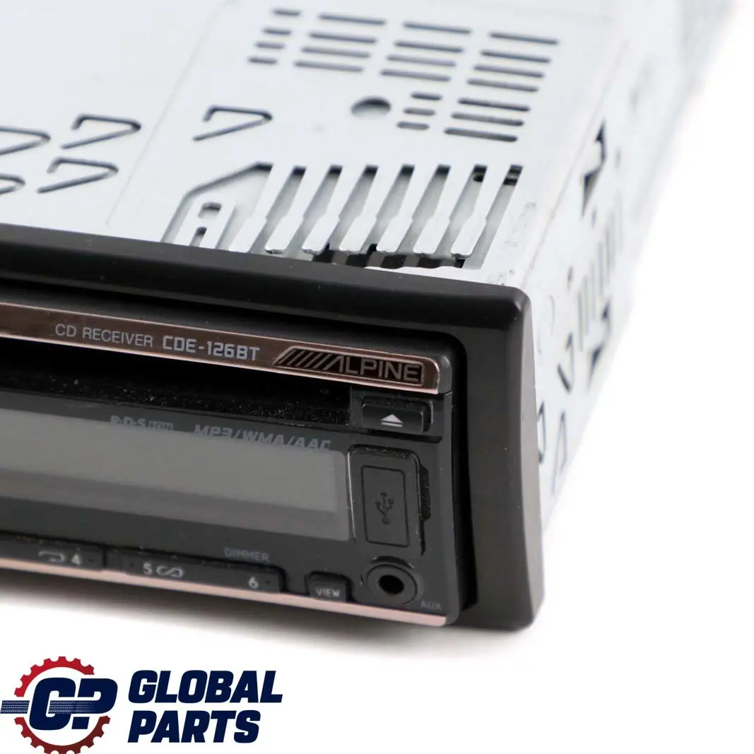 MP3 USB AUX Bluetooth iPod Stereo Radio Audio Media Player Alpine CD - SKU CDE-126BT - Part number CDE-126BT