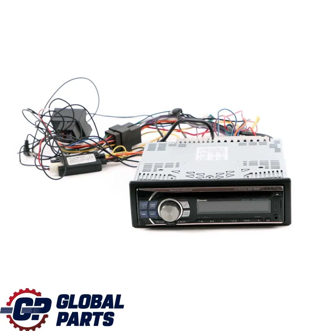MP3 USB AUX Bluetooth iPod Stereo Radio Audio Media Player Alpine CD - SKU CDE-126BT - Part number CDE-126BT