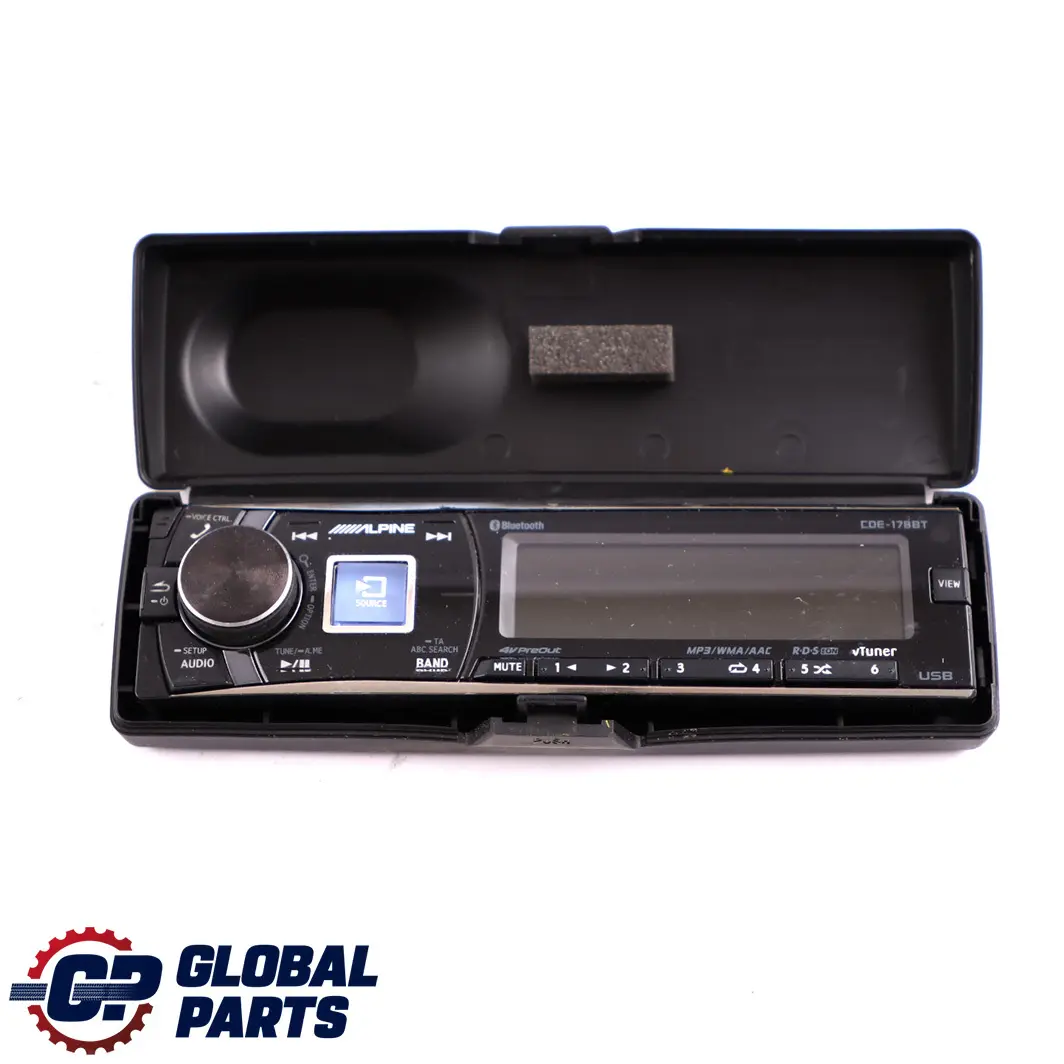 Genuine Alpine CD MP3 USB iPod Car Radio Stereo Audio Media Player  - SKU CDE-178BT - Part number CDE-178BT