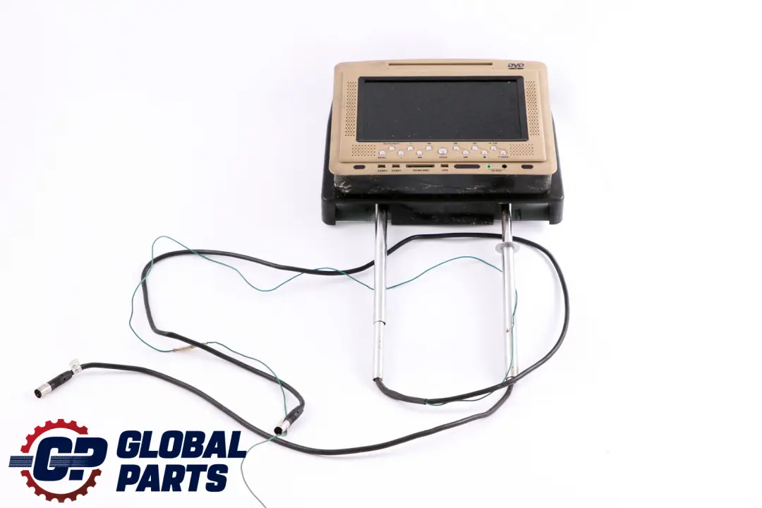 Headrest Monitor Screen Beige DVD Left Right N/O/S to BMW X5 E53 Rear Seat with Part number E53 Headrest Beige BMW X5 E53 Rear Seat Headrest Monitor Screen Beige DVD Left Right N/O/S - SKU E53-Headrest-Beige - Part number E53 Headrest Beige