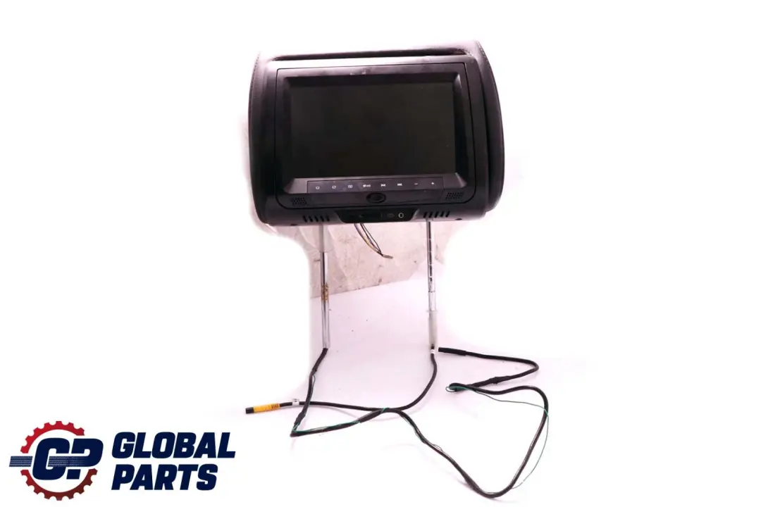 BMW X5 E53 Front Seat Left Right N/O/S Headrest Monitor Screen Black Leather - SKU E53 Headrest Black - Part number E53 Headrest Black