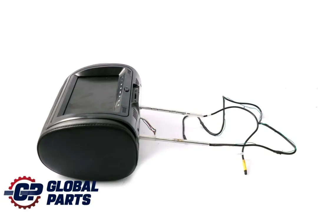 BMW X5 E53 Front Seat Left Right N/O/S Headrest Monitor Screen Black Leather - SKU E53 Headrest Black - Part number E53 Headrest Black