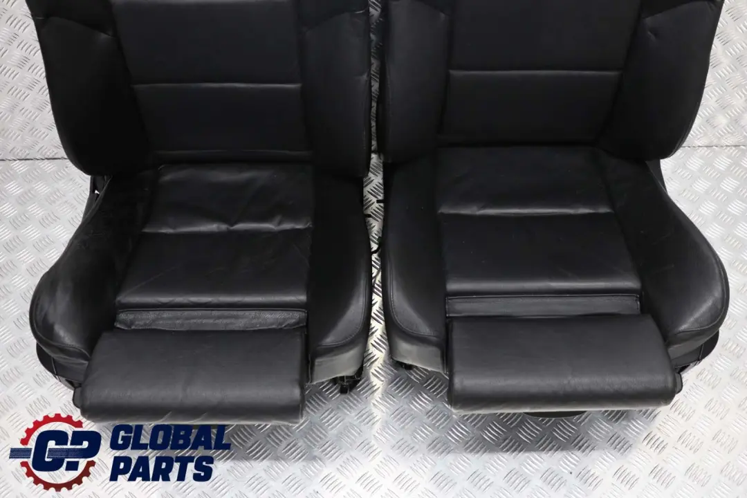 BMW 5 Series E60 E61 Black Leather Front Sport Seats Driver Passenger Side - SKU E60 E61 Black Leather Sport Front Seats - Part number E60 E61 Black Leather Sport Front Seats