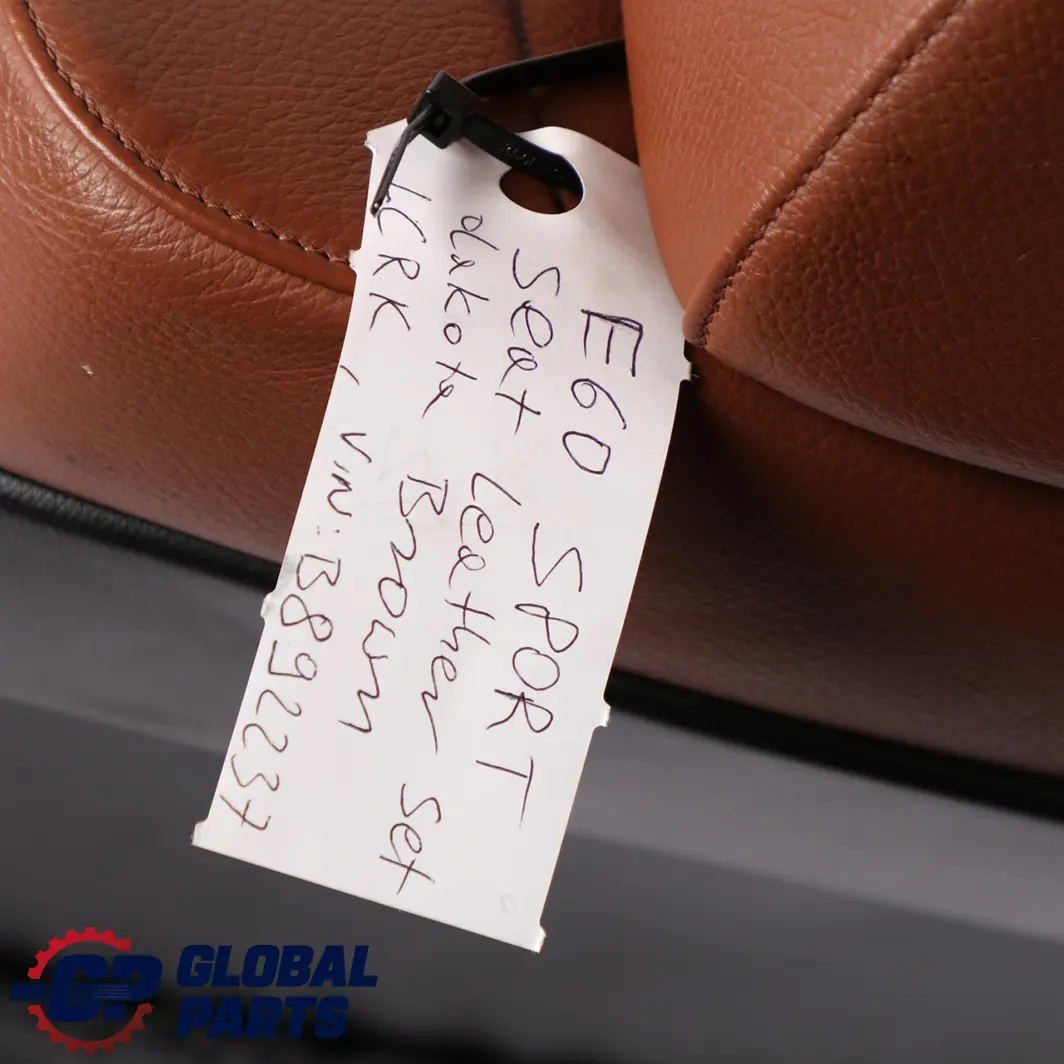 BMW Saloon Sport Brown Leather Interior Seats Set Seat With Door Cards - SKU E60 Sport Brown Leather Seat Set - Part number E60