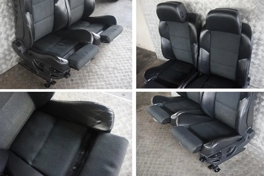 BMW Sport en Cuir Noir / Tissu Seance Innensitze Sans Panneau Portieres - SKU E61 LCI Sport Black Leather / Cloth Seats (GGAT) - Numéro de pièce E61 LCI