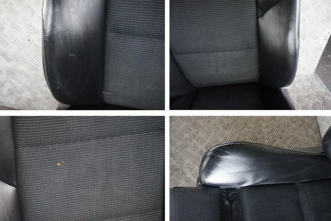 BMW 5 Series Sport Black Leather / Cloth Interior Seats With Door Cards - SKU E61 LCI Sport Black Leather / Cloth Seats (GGAT) - Part number E61 LCI