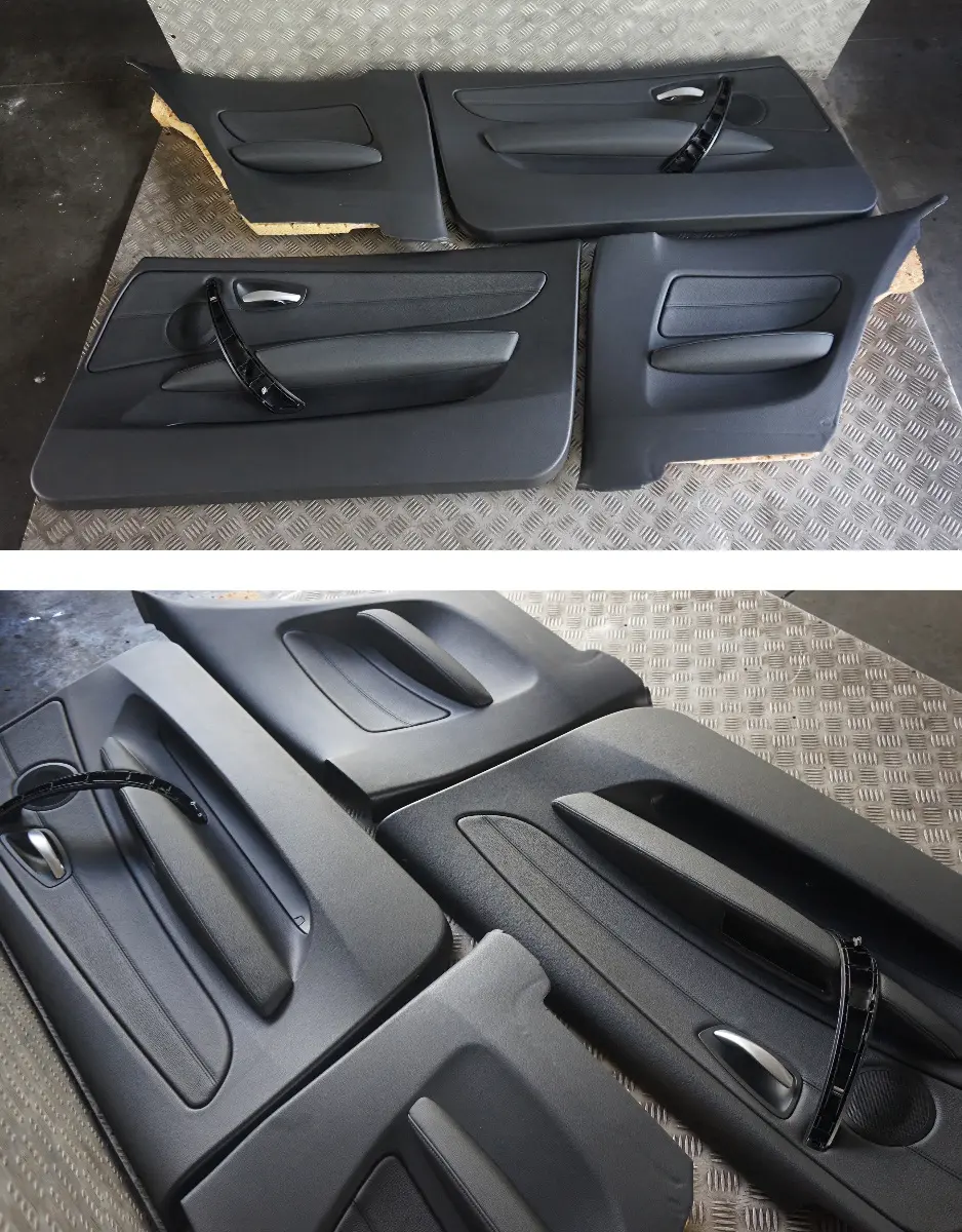  *BMW 1 er Black Schwarz Leder Innensitze Sitze + Türverkleidung - SKU E81 Seats Black Leather - Teilenummer E81