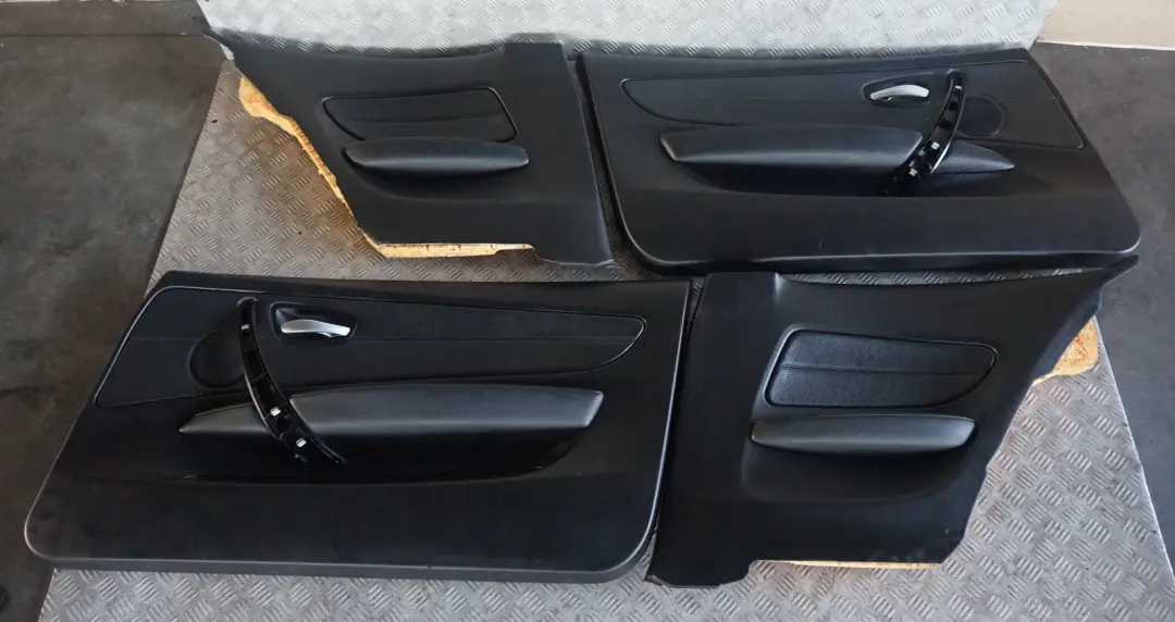 BMW 1 Series E81 M Sport Seats Black Leather Interior with Airbag and Door Cards - SKU E81 Sport Seats Black Leather-1 - Part number E81 Sport Seats Black Leather