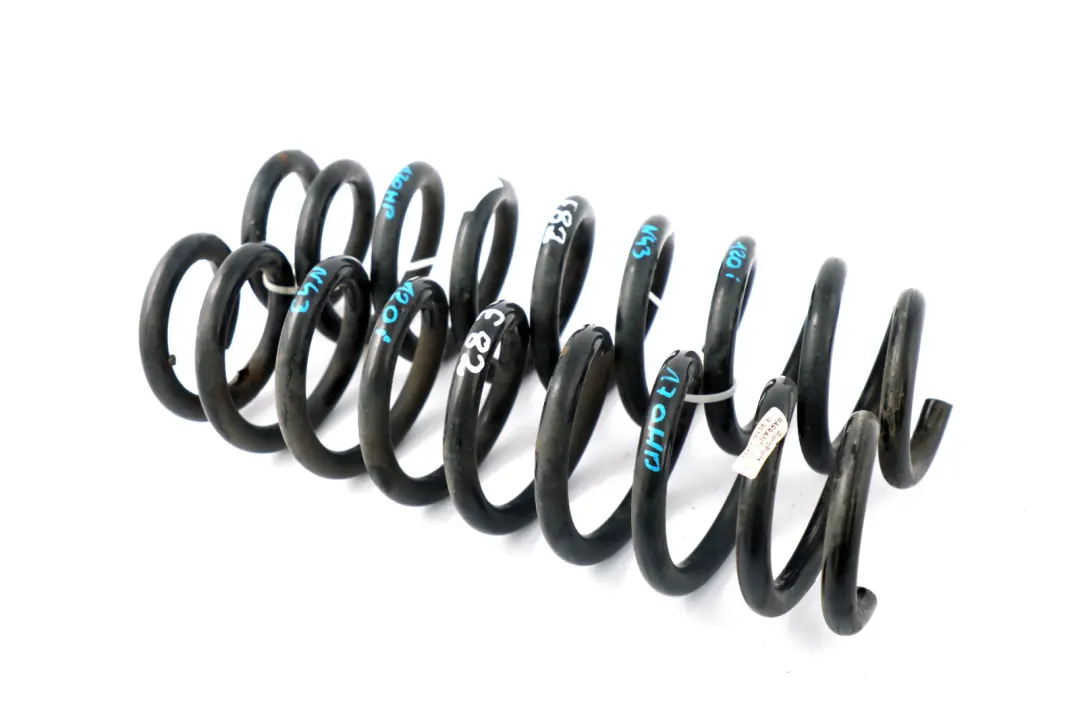 A9 Rear Left Right N/O/S Coil Spring Set to BMW E82 Coupe with Part number E82 A9 BMW E82 Coupe A9 Rear Left Right N/O/S Coil Spring Set - SKU E82 A9 Rear Coil Spring Set - Part number E82 A9