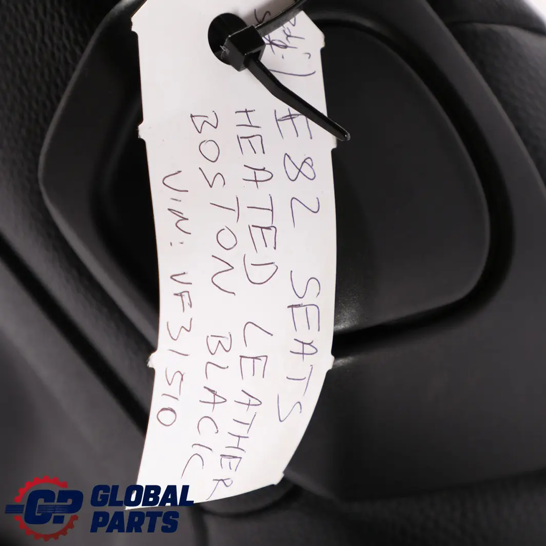 Heated Black Leather Interior Seats Front Rear Seat and Door Cards to BMW Coupe with Part number E82 BMW Coupe Heated Black Leather Interior Seats Front Rear Seat and Door Cards - SKU E82 Seats Black Leather - Part number E82