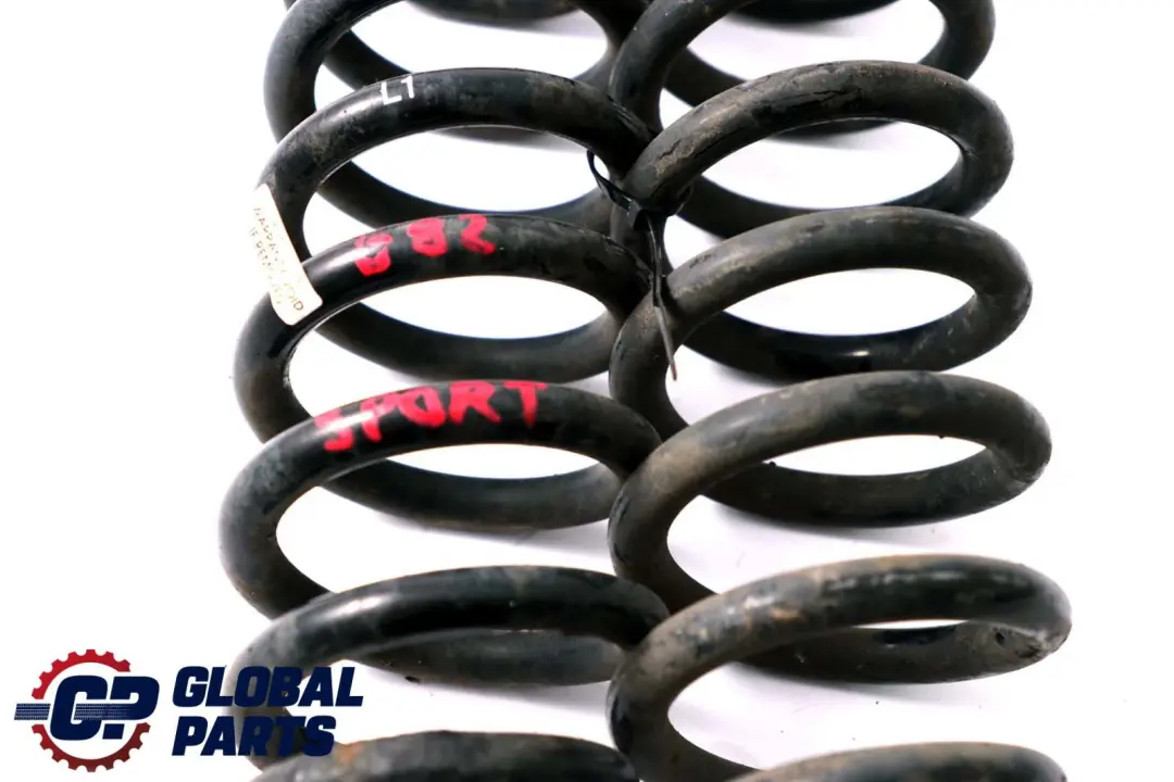 BMW E82 Coupe L1 Sport Rear Left Right Coil Spring Set N/O/S - SKU E82SPORTL1REARCOILSPRINGSET - Part number E82 L1 Sport Rear Coil Spring