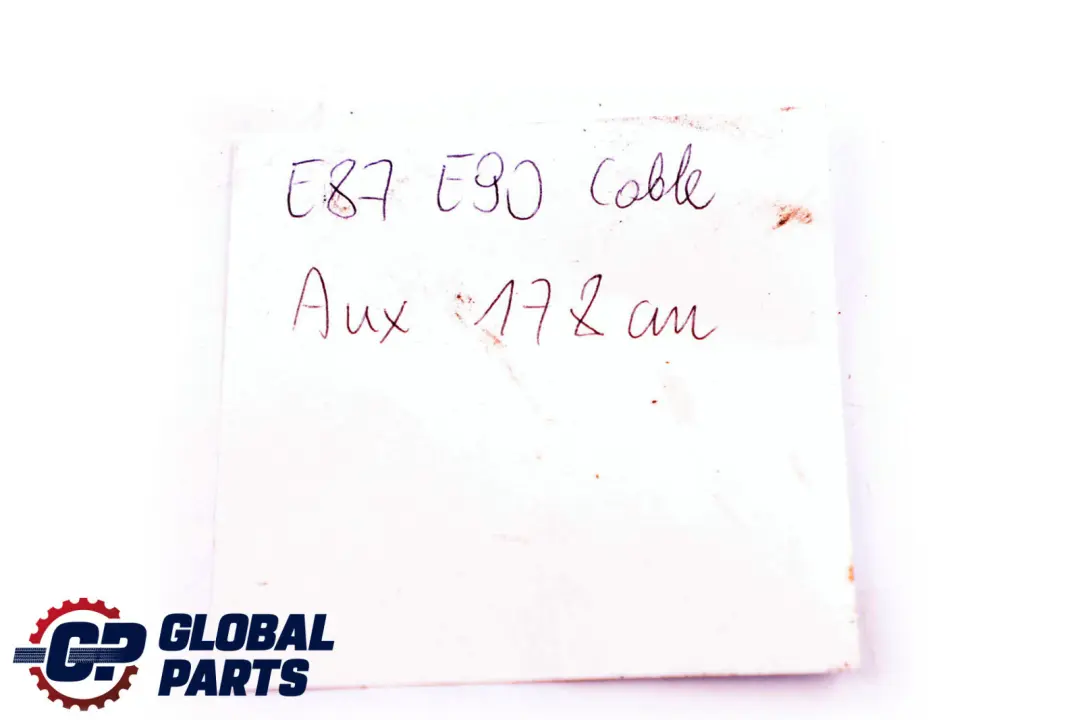 BMW 1 3 5 6 7 X1 X3 X5 X6 Series E81 E87 E90 Cable Audio Aux In Socket 178cm - SKU E87 E90 Cable Aux 178cm - Part number E87 E90 Cable Aux 178cm