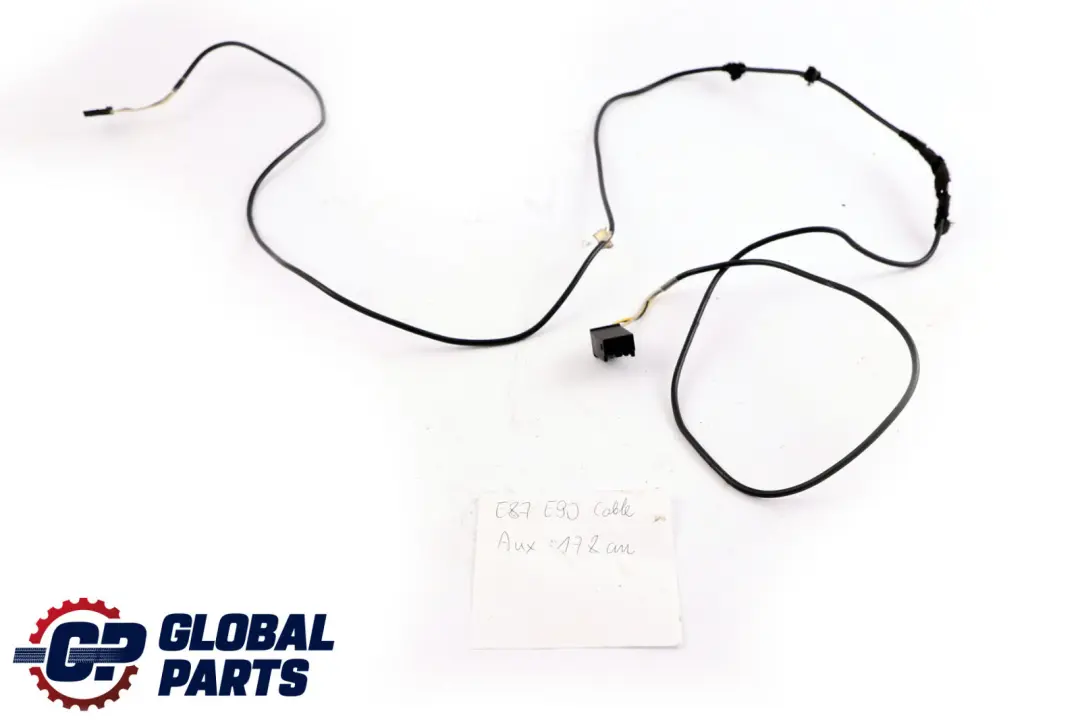 BMW 1 3 5 6 7 X1 X3 X5 X6 Series E81 E87 E90 Cable Audio Aux In Socket 178cm - SKU E87 E90 Cable Aux 178cm - Part number E87 E90 Cable Aux 178cm