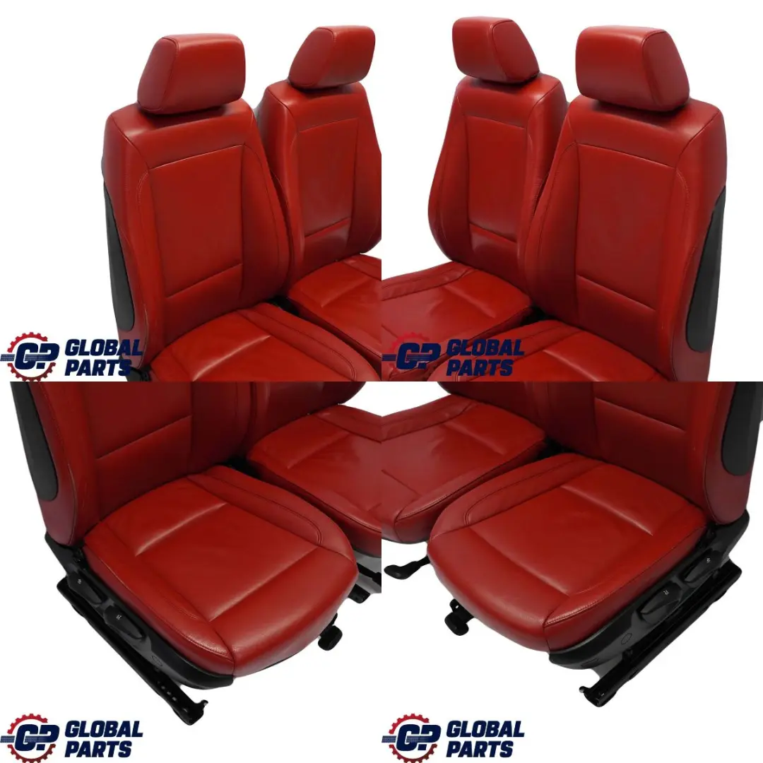 Leather Interior Seats with Airbag and Door Cards to BMW Red with Part number E87 LCI BMW Red Leather Interior Seats with Airbag and Door Cards - SKU E87 Red Leather Seats - Part number E87 LCI
