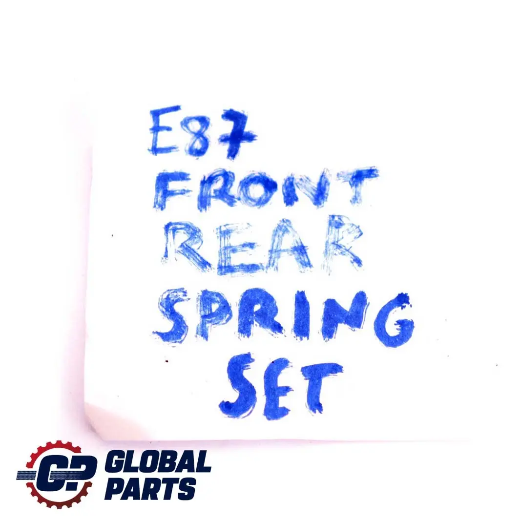 Front Rear Left Right N/O/S Suspension Strut Coil Spring Set to BMW 1 E87 with Part number E87 Spring Strut Set BMW 1 E87 Front Rear Left Right N/O/S Suspension Strut Coil Spring Set - SKU E87 Spring Strut Set - Part number E87 Spring Strut Set