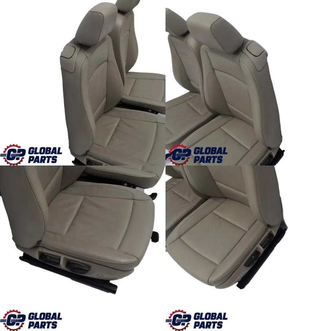 Beige Leather Interior Seats Seat with Airbag and Door Cards to BMW 1 Series with Part number E88 BMW 1 Series Beige Leather Interior Seats Seat with Airbag and Door Cards - SKU E88 Beige Leather Seats - Part number E88