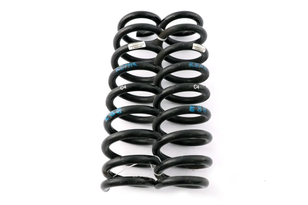 BMW E88 Cabrio C4 Hinten Links Rechts Schraubenfeder Aufhängung Satz - SKU E88 C4 Rear Coil Spring Set - Teilenummer E88 C4