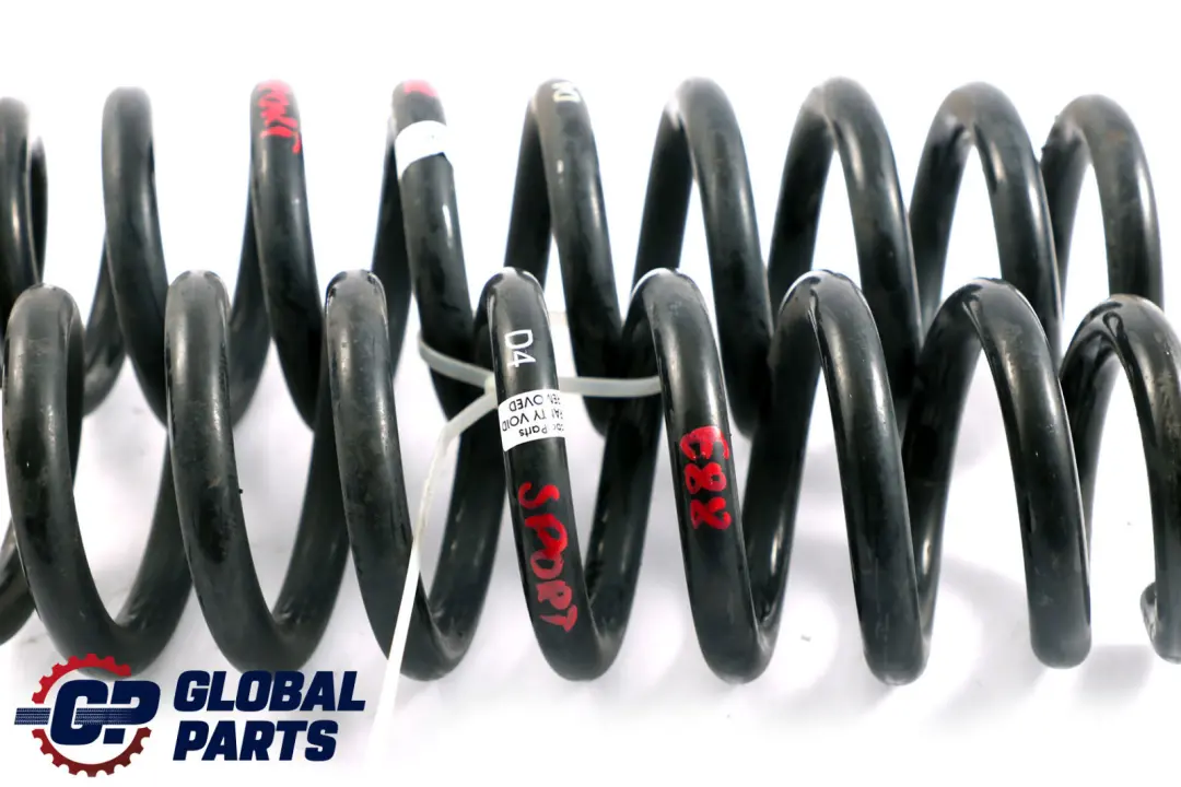 BMW Rear Left Right Sport Coil Spring Suspension Set - SKU E88 D4 Sport Rear Coil Spring Set - Part number E88 D4