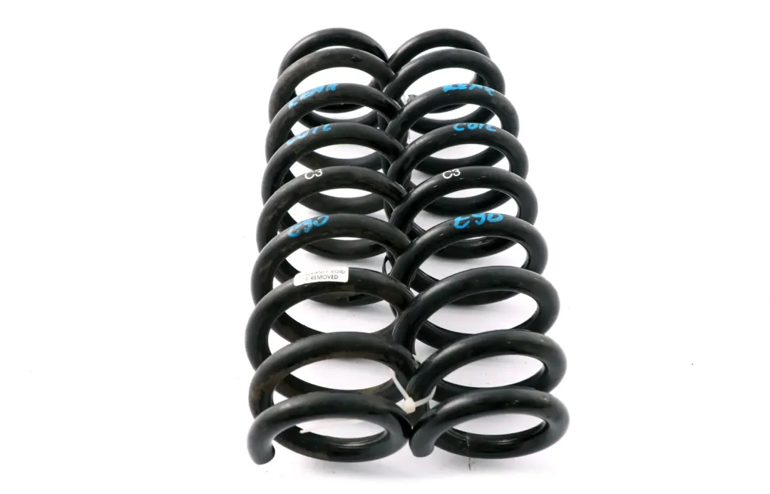 Trasera Izquierda Derecha Juego Suspension Resortes Helicoidales para BMW E90 con número de pieza E90 C3 BMW E90 Trasera Izquierda Derecha Juego Suspension Resortes Helicoidales - SKU E90 C3 Rear Coil Spring Set - Número de pieza E90 C3