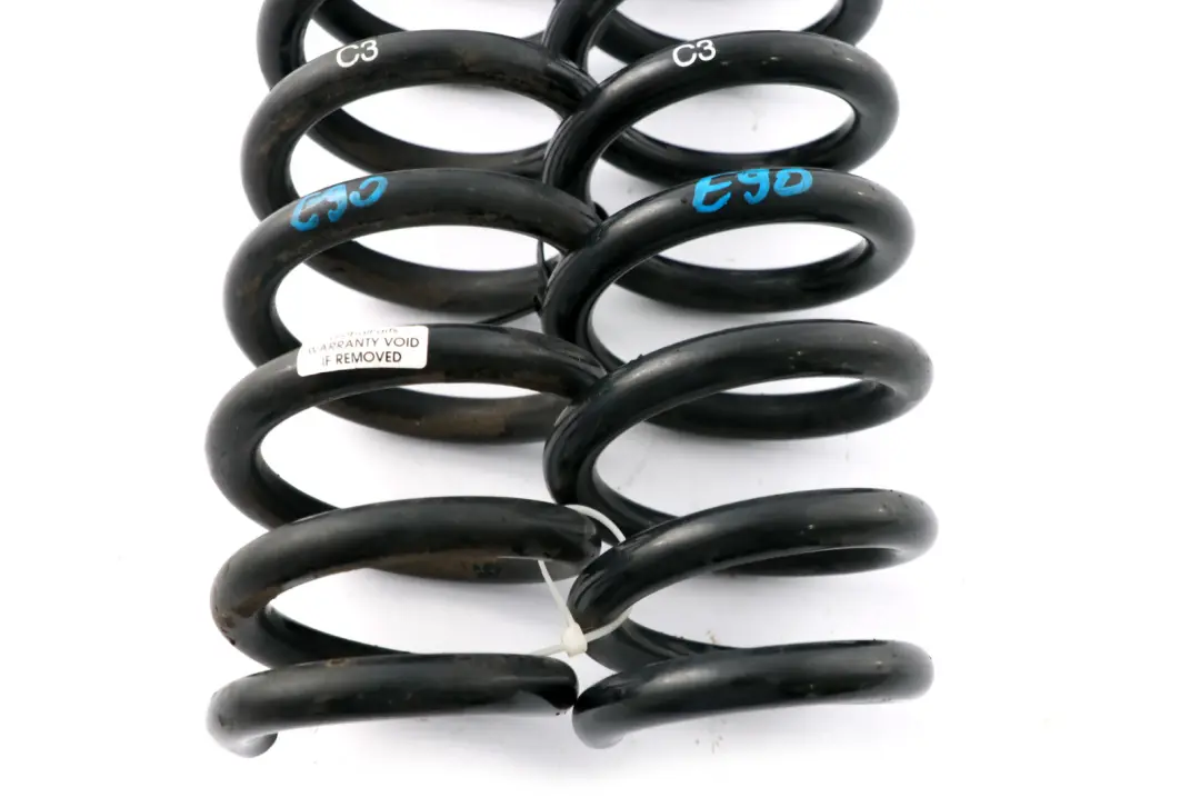 Left Right N/O/S Coil Spring Suspension Set to BMW 3 Series Rear with Part number E90 C3 BMW 3 Series Rear Left Right N/O/S Coil Spring Suspension Set - SKU E90 C3 Rear Coil Spring Set - Part number E90 C3