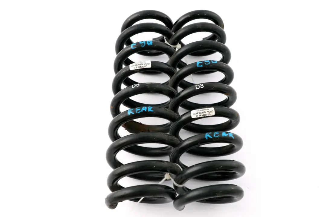 BMW Arriere Gauche Droite Sport Schraubenfedersatz - SKU E90-D3-Rear-Coil-Spring-Set - Numéro de pièce E90 D3