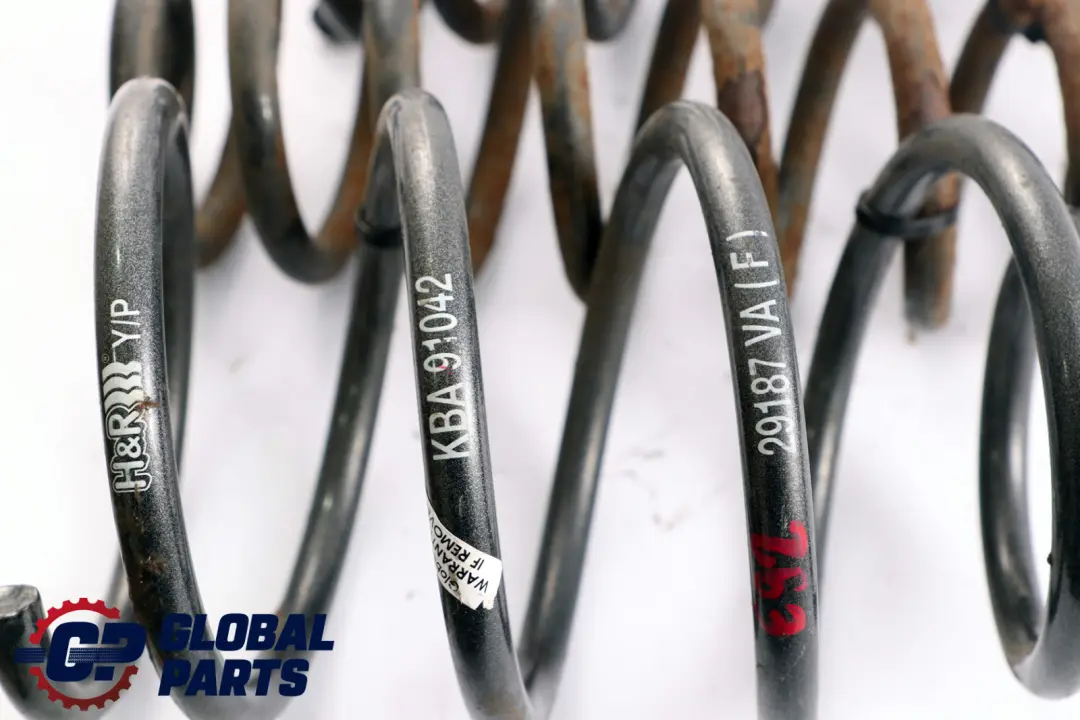 Front Rear Left Right N/O/S H&R Suspension Lowering Springs to BMW 3 Series E90 with Part number E90 H&R Springs Set BMW 3 Series E90 Front Rear Left Right N/O/S H&R Suspension Lowering Springs - SKU E90 HR Springs Set - Part number E90 H&R Springs Set