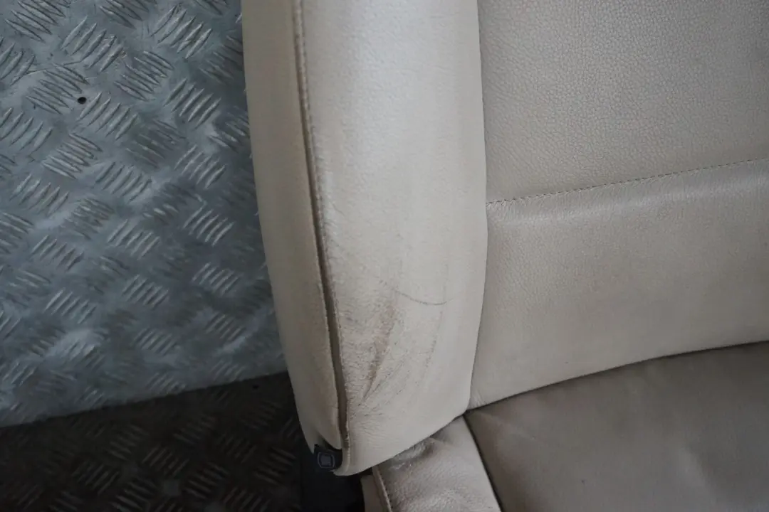 BMW 3 Series LCI Heated Oyster Leather Interior Seats with Airbag Door Card - SKU E90 LCI Heated Seats Oyster Leather - Part number E90