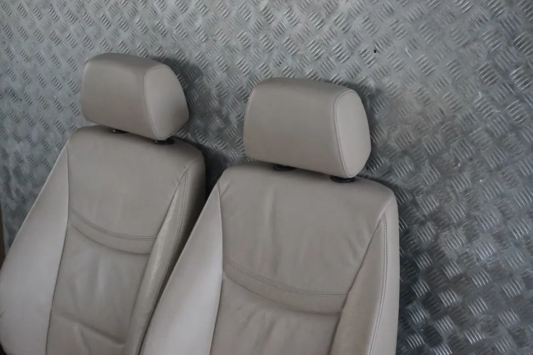 Oyster Leather Interior Seats with Airbag and Door Card to BMW 3 Series LCI with Part number E90 BMW 3 Series LCI Oyster Leather Interior Seats with Airbag and Door Card - SKU E90 LCI Seats Oyster Leather - Part number E90