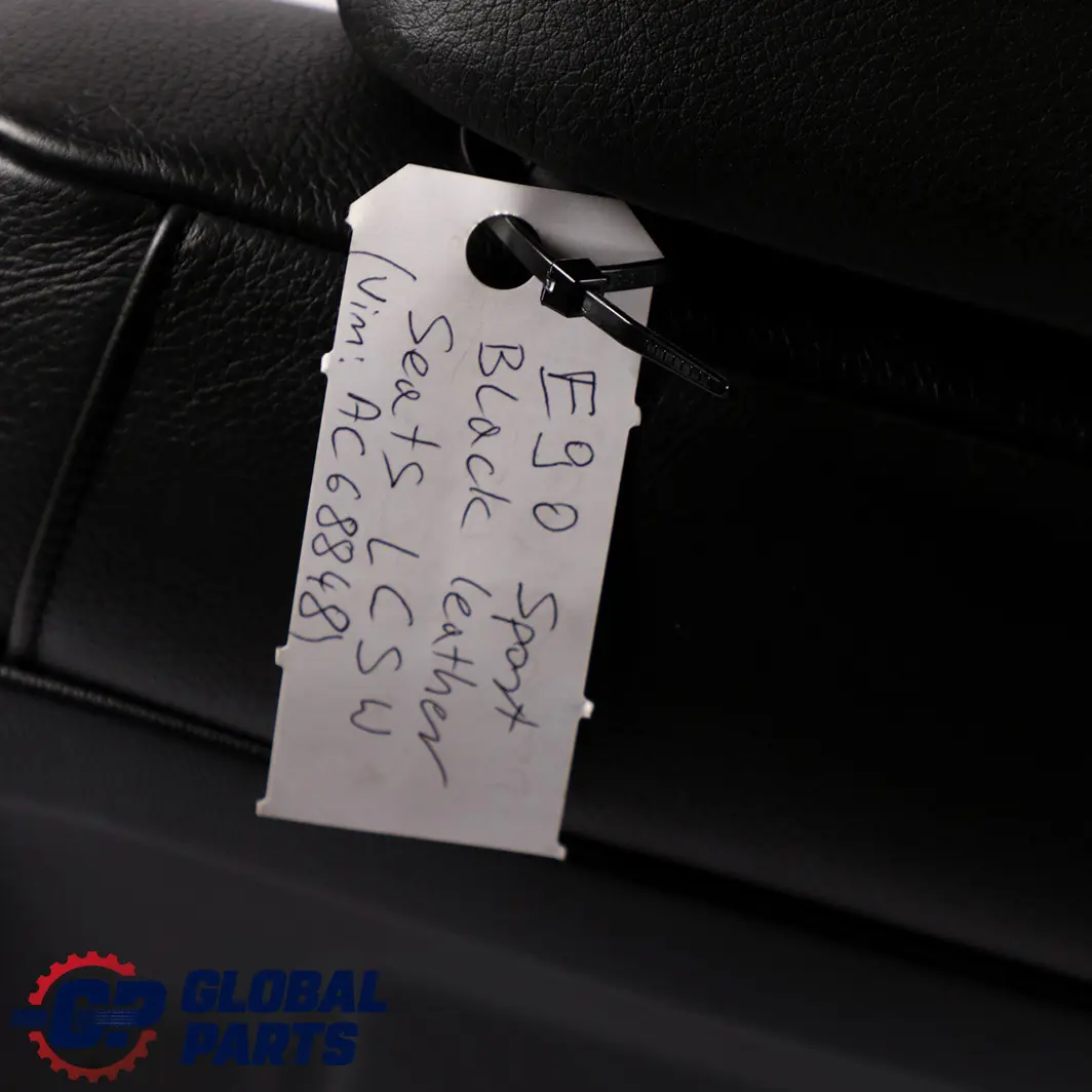 BMW Saloon M Sport Black Leather Interior Seats Front Rear Set Seat - SKU E90 M SPORT Black Leather Seats-2 - Part number E90