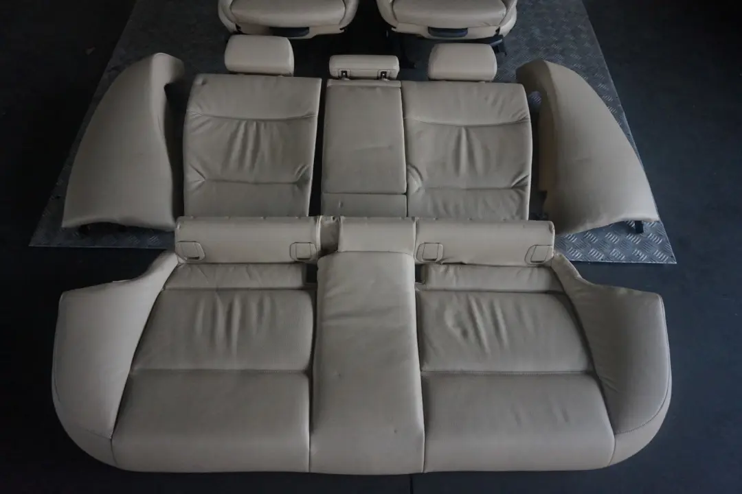 BMW 3 Series M Sport Heated Beige Leather Interior Seats with Door Cards - SKU E90 M Sport Heated Seats Beige Leather - Part number E90