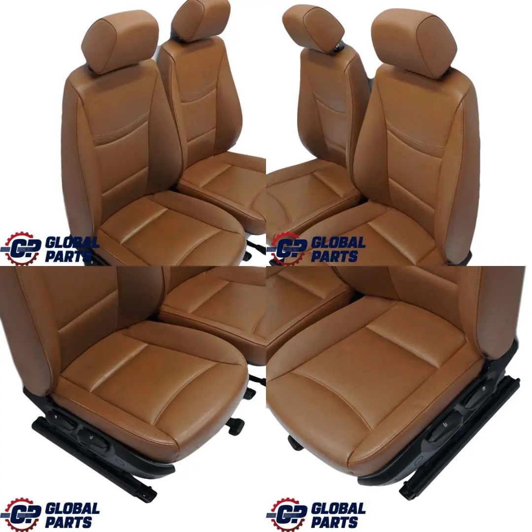BMW 3 er Sattel Braun Leder Sitze Sitz Innensitze OHNE Türverkleidung - SKU E90 Seats Brown Leather - Teilenummer E90