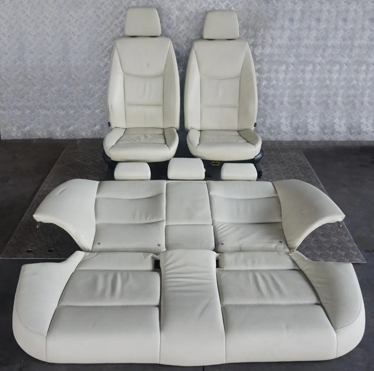 BMW 3 Series E90 Lemon Leather Interior Seats with Airbag and Door Cards