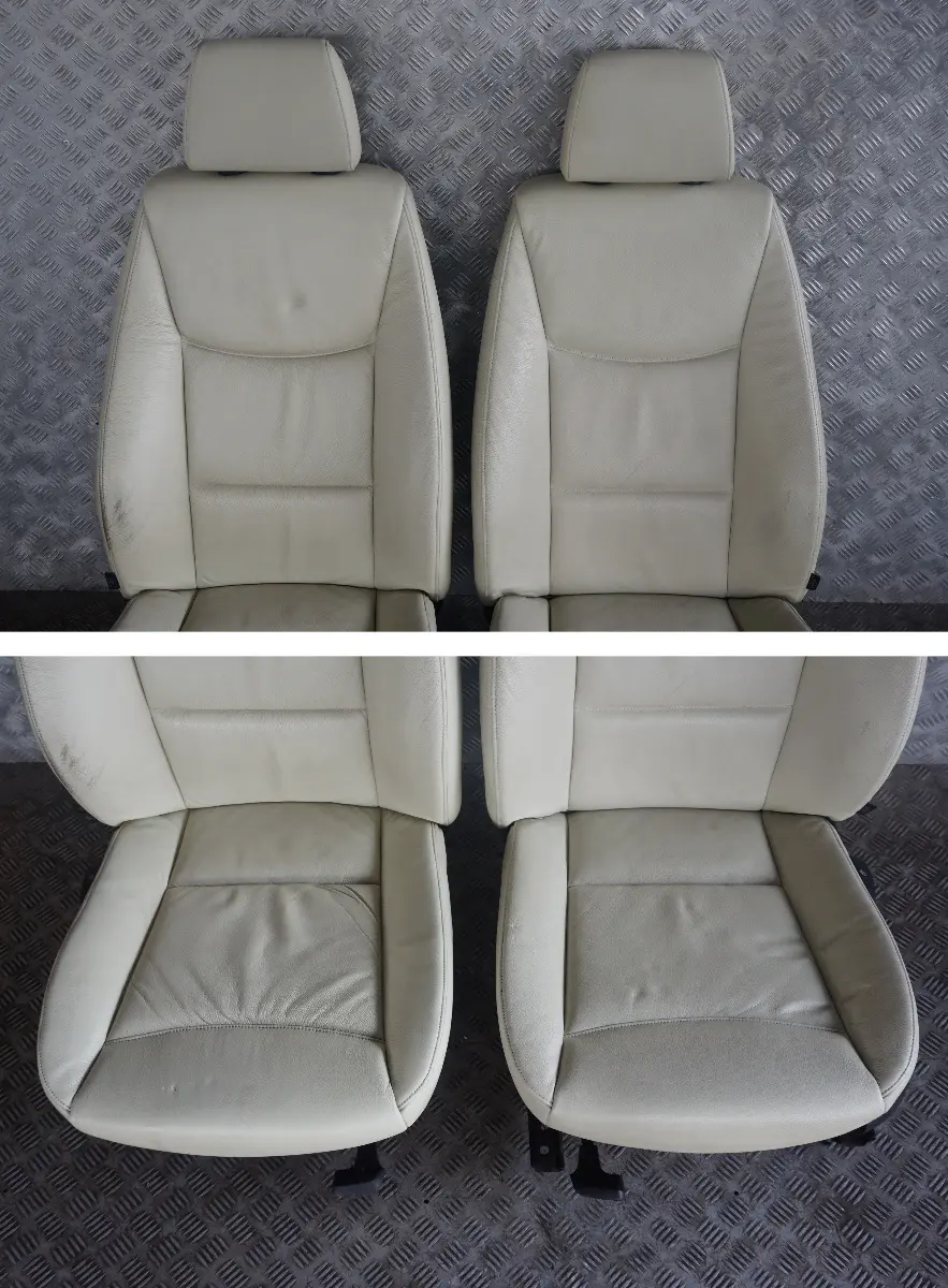 BMW 3 Series E90 Lemon Leather Interior Seats with Airbag and Door Cards - SKU E90 Seats Lemon Leather - Part number E90 Seats Lemon Leather